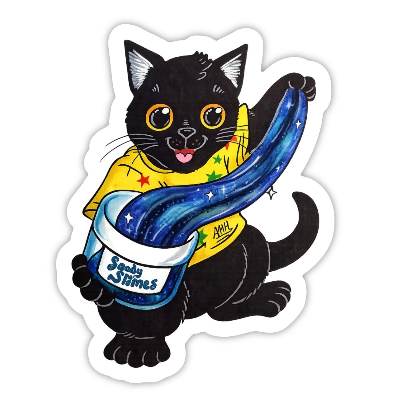 Sandy Slimes Slimecon Exclusive Cat Mascot Vinyl Waterproof Sticker