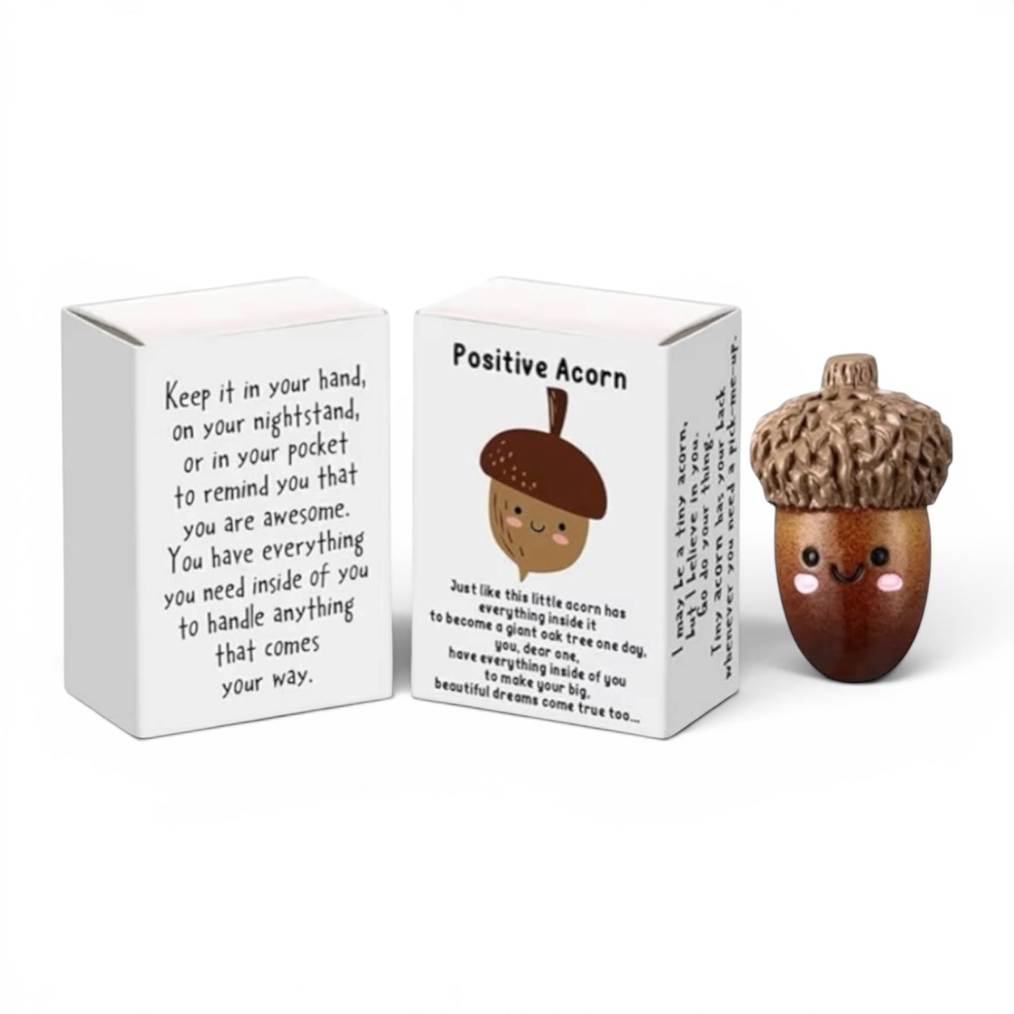 Emotional Support Acorn Charm & Gift Box