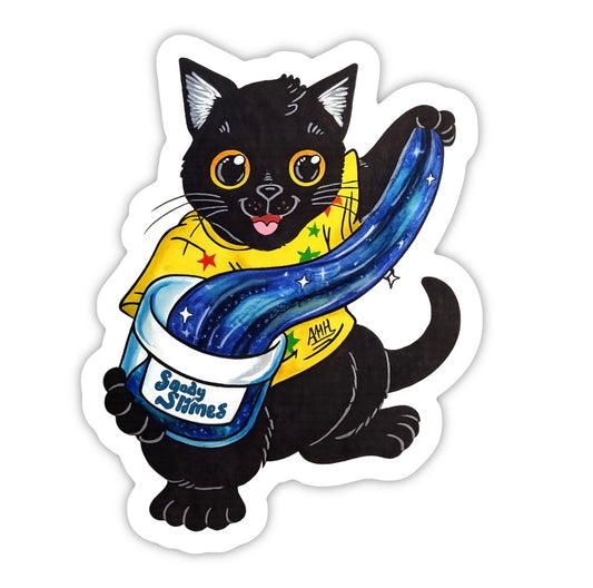 Sandy Slimes Slimecon Exclusive Cat Mascot Vinyl Waterproof Sticker