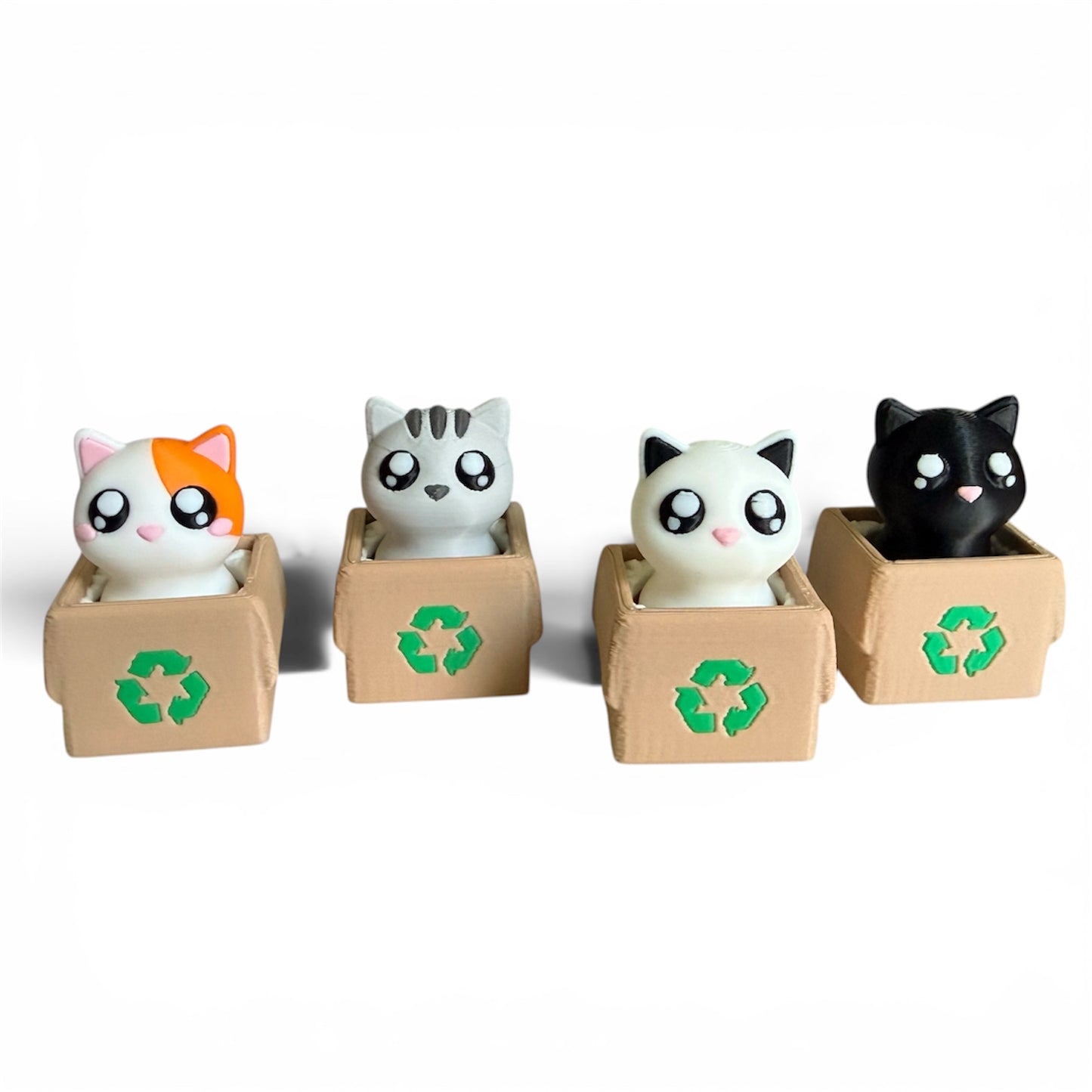 3D Printed Recycle Cat Clickers