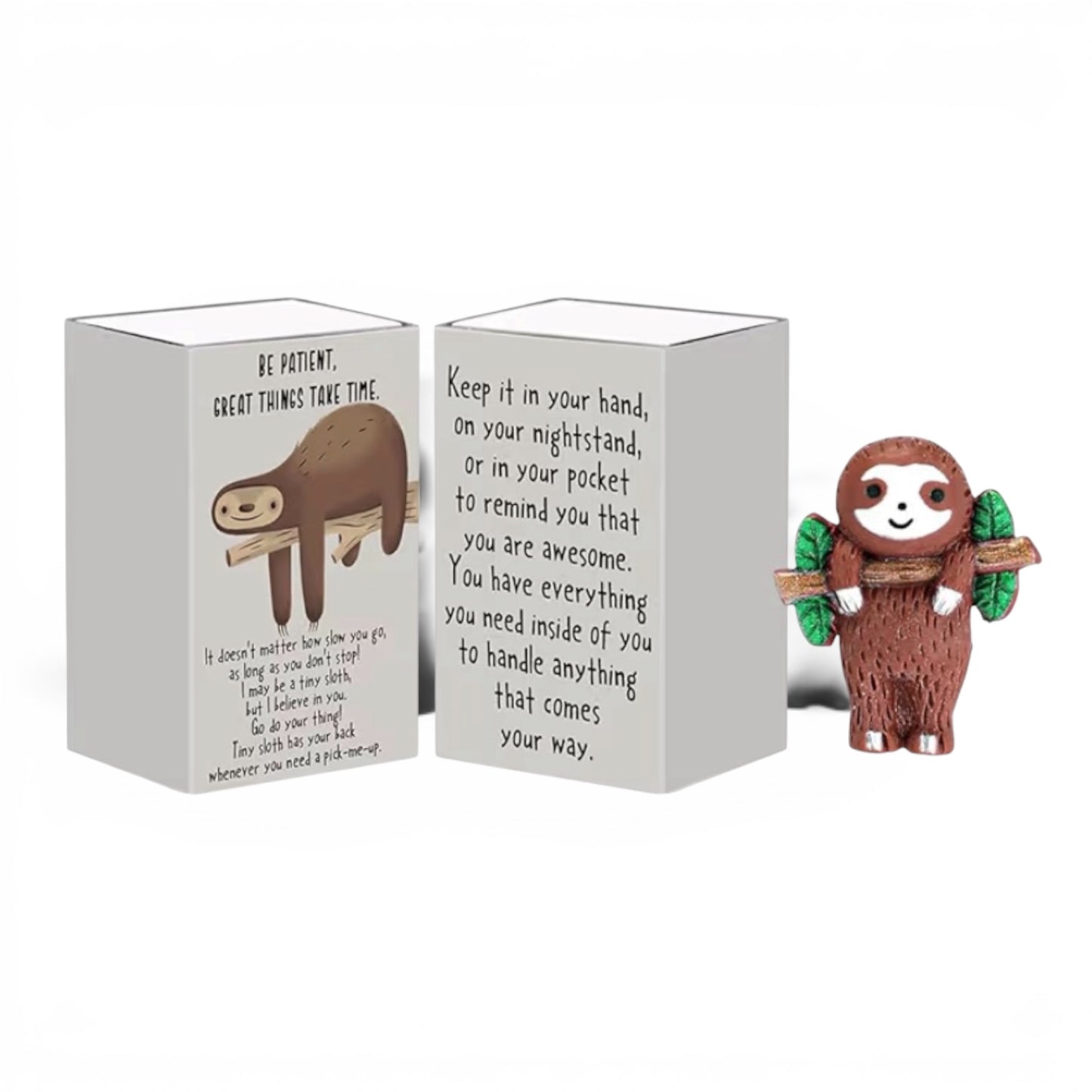 Emotional Support Sloth Charm & Gift Box