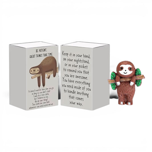 Emotional Support Sloth Charm & Gift Box